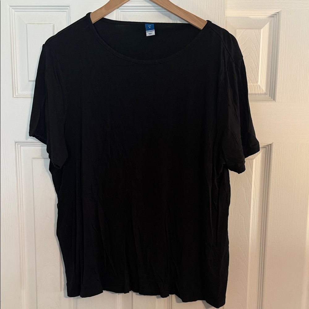 Old Navy Black Short Sleeve Crewneck Tee
